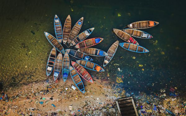 BOAT FLOWER IN POLLUTION thumbnail