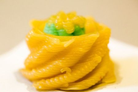 A 3D printed dish made with the lab's printer