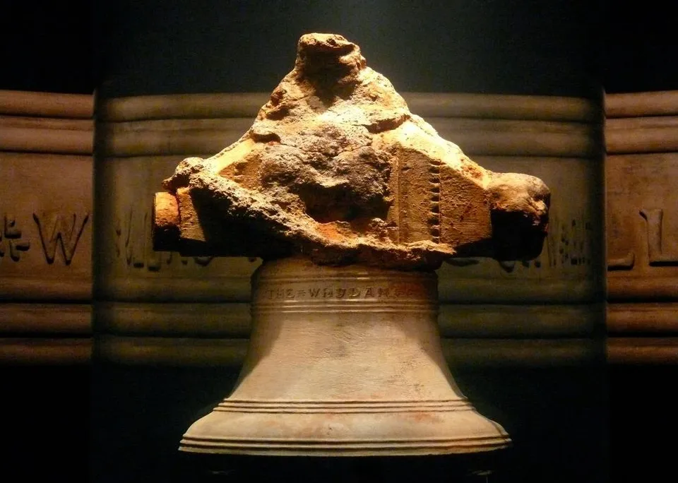 Bell recovered from the wreck of the pirate ship