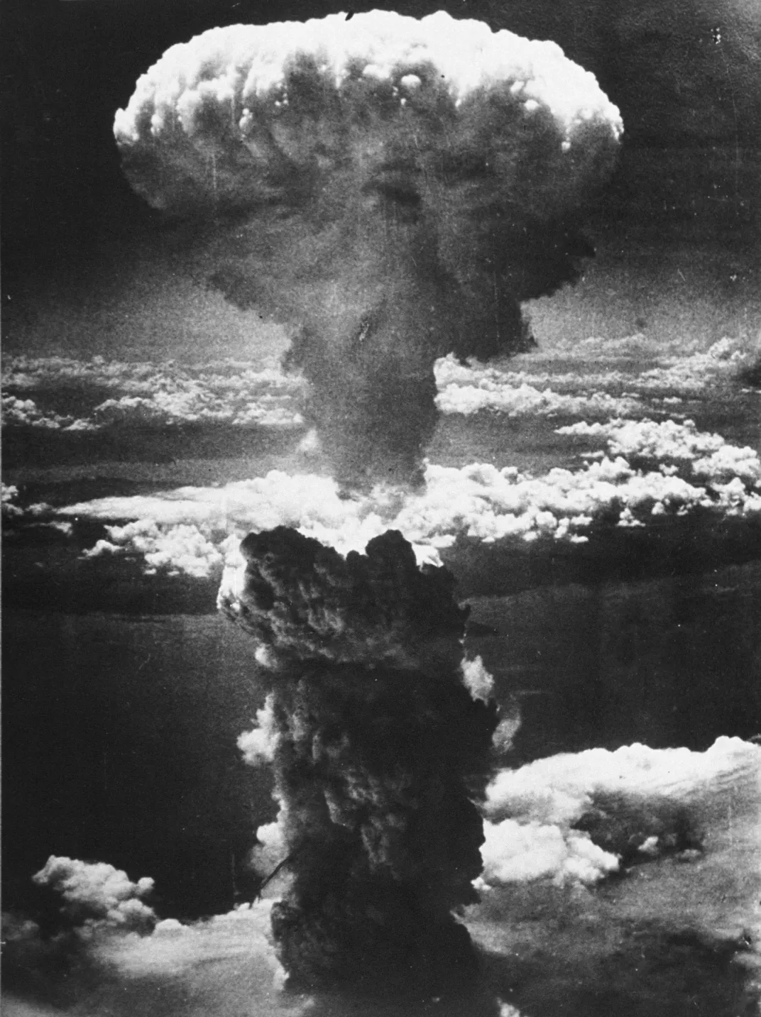 Column of smoke over Nagasaki