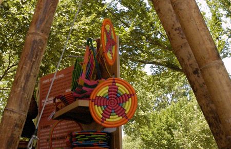 An example of Colombian highland weaving at the 2011 Smithsonian Folklife Festival.