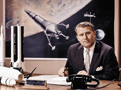 Wernher von Braun would come to personify NASA's space exploration program.
