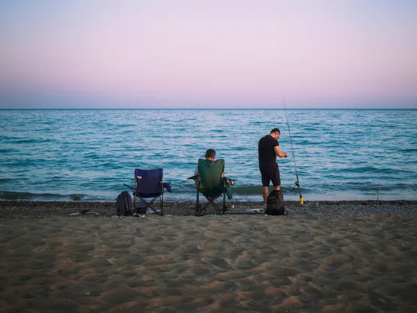 Fishermen on the Mediterranean Sea thumbnail