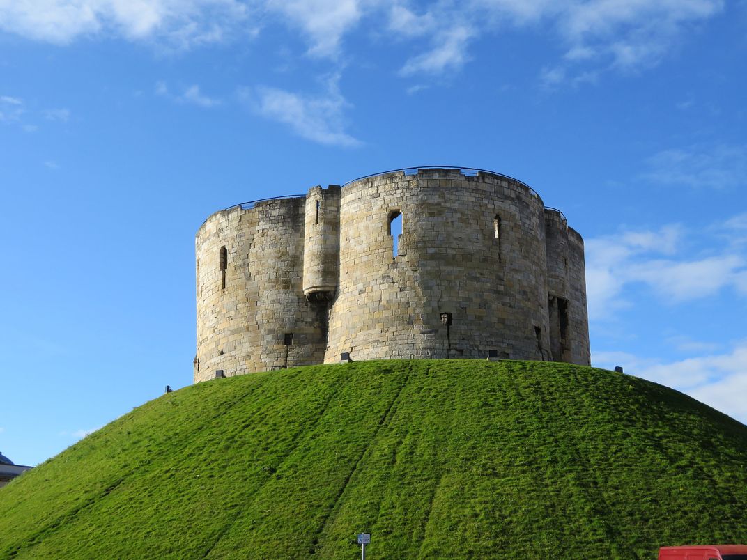 Clifford's Tower, where the Jews of York sought refuge from an anti-Semitic mob in March 1190