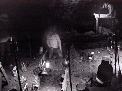 The original expedition to Wyoming's Natural Trap Cave, more than 30 years ago. 