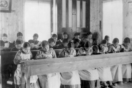 A residential school in Fort Resolution, Northwest Territories. 