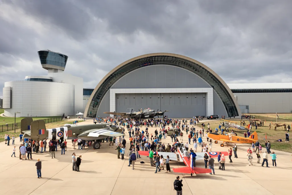 Around 17,000 attended the festivities at the Steven F. Udvar-Hazy Center.