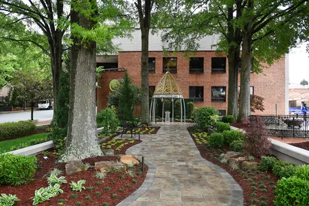 A view of the Coretta Scott King Peace and Meditation Garden and Monument on April 27, which would have been the civil rights leader&#39;s 96th birthday