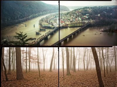 Harper's Ferry, West Virginia (top) and Chickamauga, Georgia (bottom) were the sites of two Civil War battles.