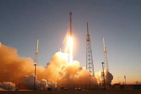 The SpaceX Falcon 9 rocket launched from Cape Canaveral in Florida in 2015