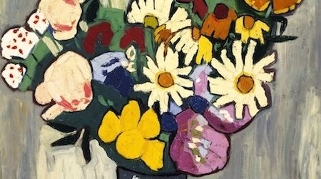 These flowers are always in bloom at the American Art Museum.