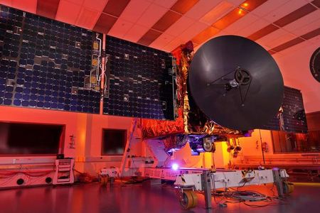 he Hope spacecraft of the United Arab Emirates' Emirates Mars Mission during testing.