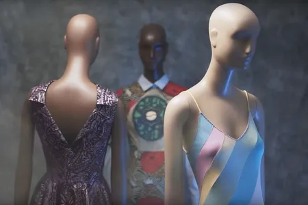 The Museum at FIT tweeted about its "Black Fashion Designers" exhibition drawn from its permanent collection.