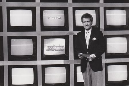 An early episode of the rebooted "Jeopardy!," which debuted in 1984 with the legendary late Alex Trebek as its host