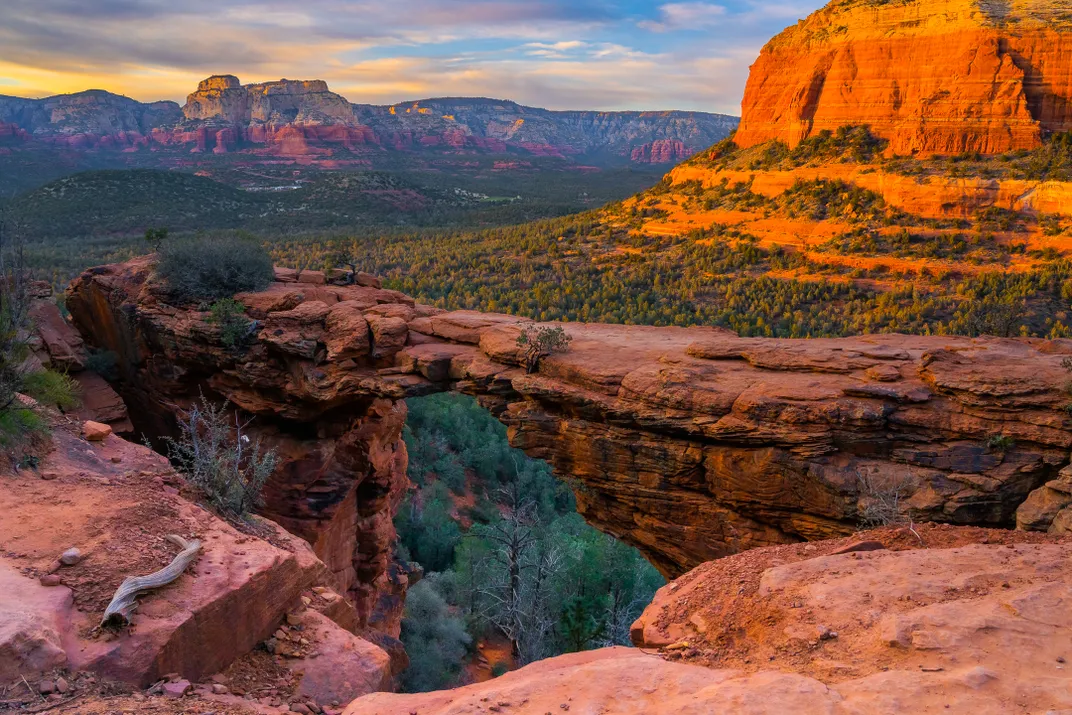 8 - Located in Sedona, a town known of its red rocks, Devil’s Bridge is a natural arch that offers heavenly views. Hikers can cross, if they dare.