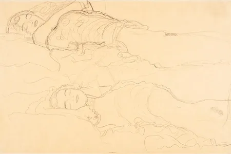 Gustav Klimt, Two Reclining Female Nudes, about 1916/17