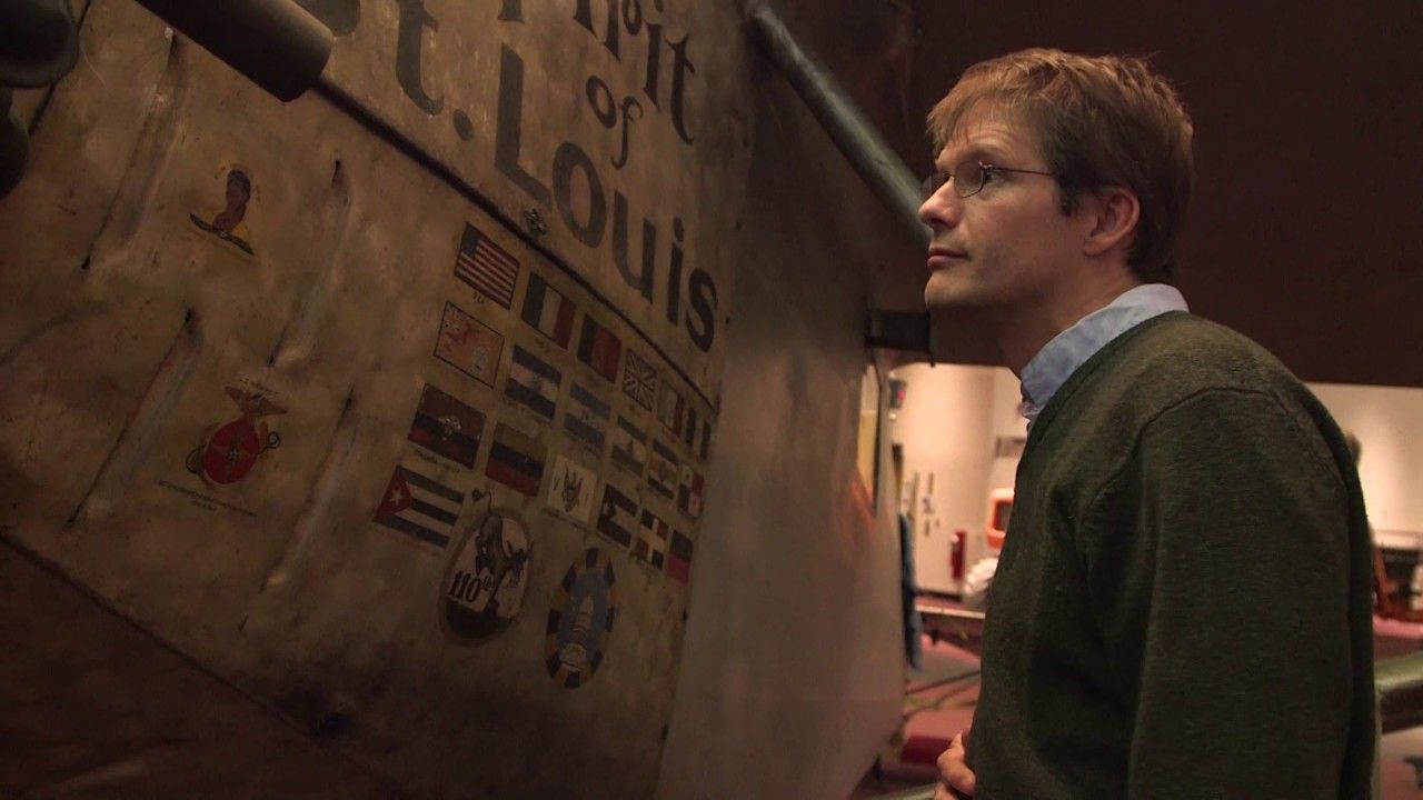 Preview thumbnail for The National Air and Space Museum Lowers Charles Lindbergh's “Spirit of St. Louis” to the Ground