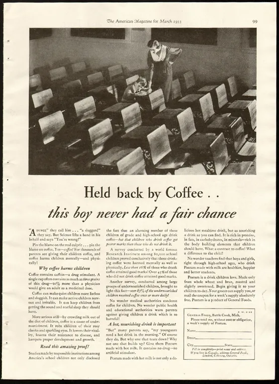 A 1933 Postum ad