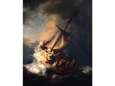 “Christ in the Storm on the Sea of Galilee” by Rembrandt, one of 13 works stolen during the 1990 theft. 