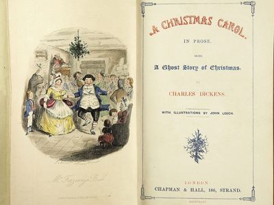 The title page of the first edition of Charles Dickens&#39;&nbsp;A Christmas Carol
