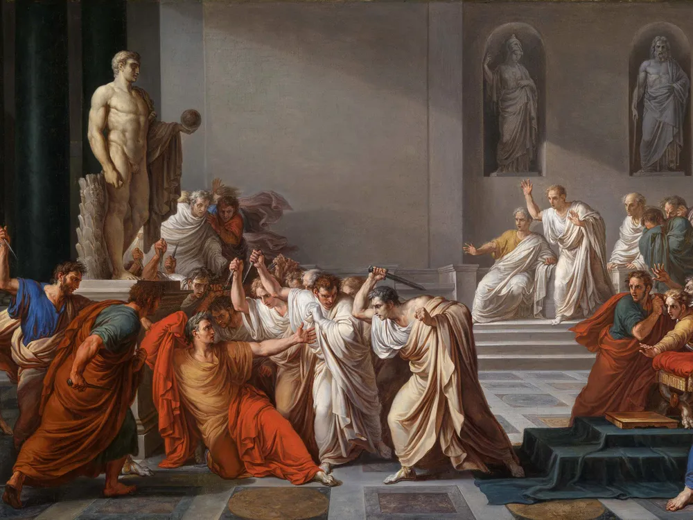 "Assassination of Julius Caesar" by Vincenzo Camuccini