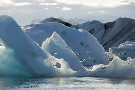 The website identifies Iceland’s Jökulsárlón glacial lagoon as one of the world's most relaxing soundscapes.