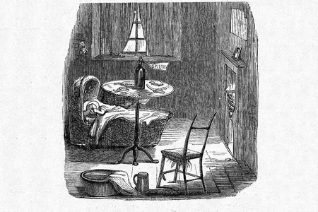 This cartoon from Harper's Weekly depicts how opiates were used in the 19th century to help babies cope with teething.