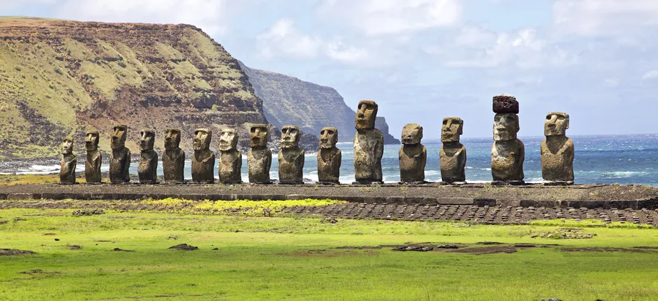  The dramatic Ahu Tongariki, Rapa Nui National Park, Easter Island 