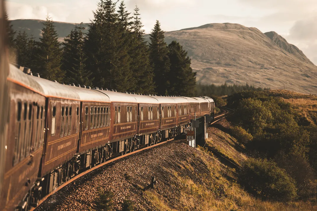 The Royal Scotsman amid the landscape