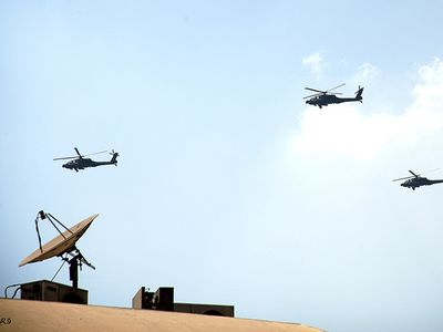 Egyptian military helicopters