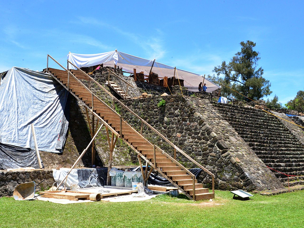 Aztec Temples Step Pyramids