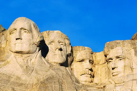 Ninety percent of Mount Rushmore was carved using dynamite.