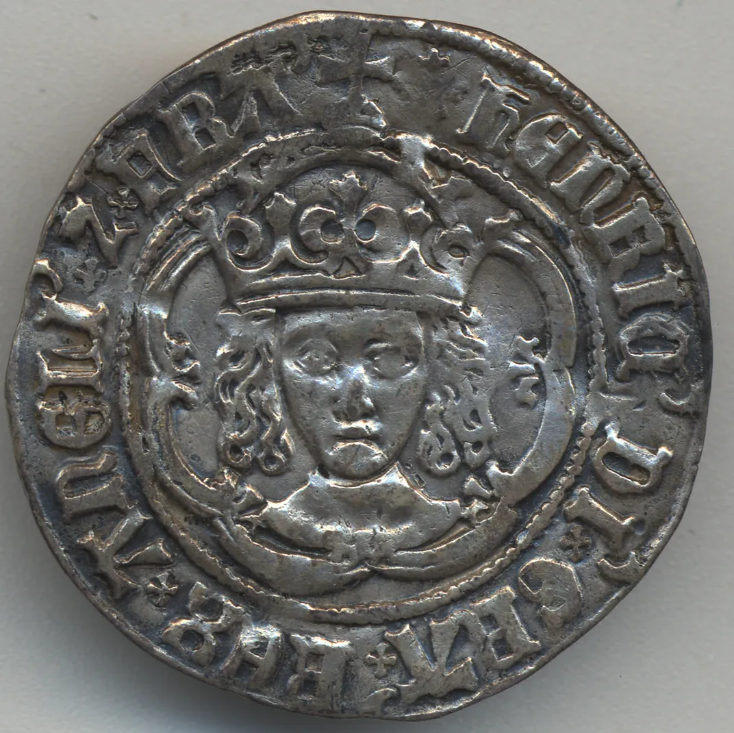 A better-preserved example of a Henry VII half-groat