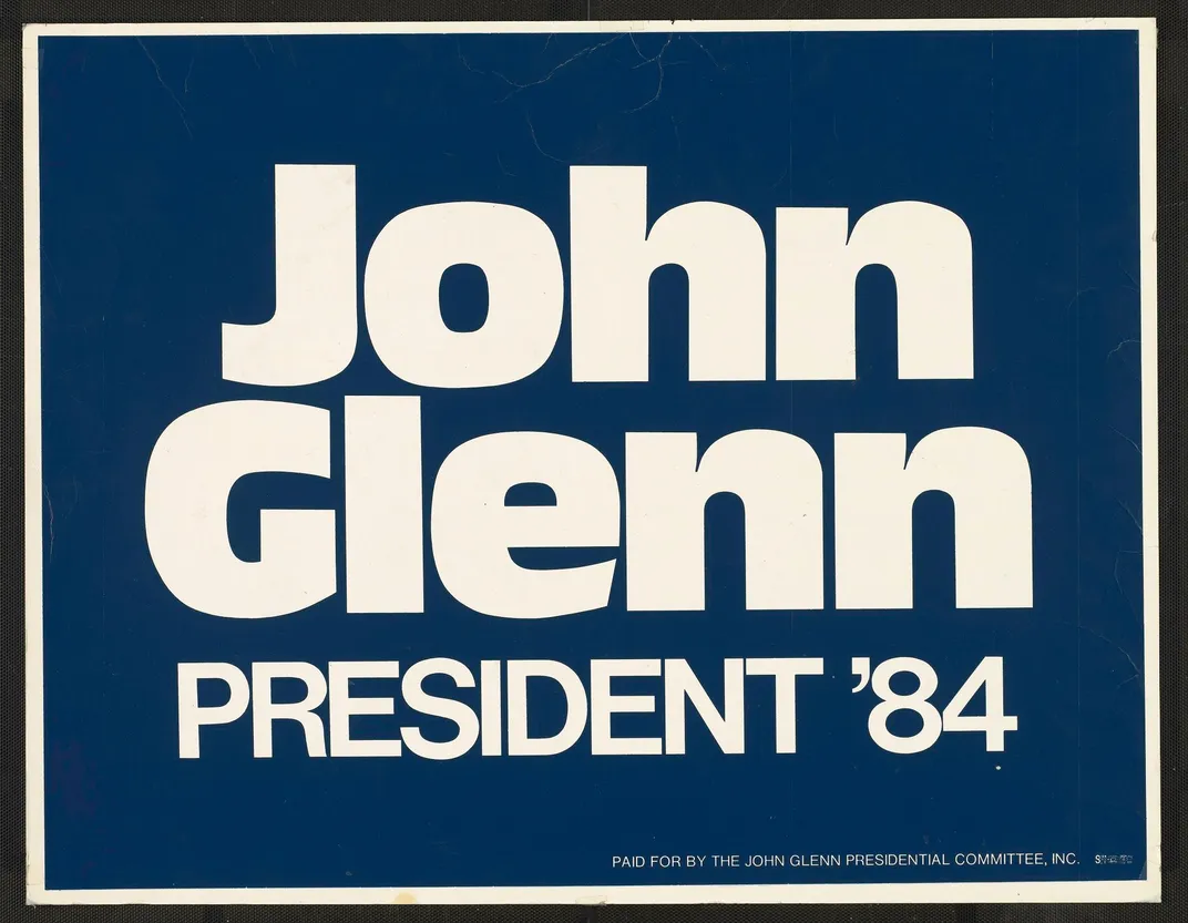 John Glenn Presidential Poster