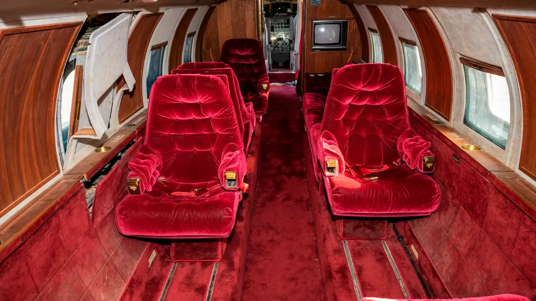 Plush plane interior