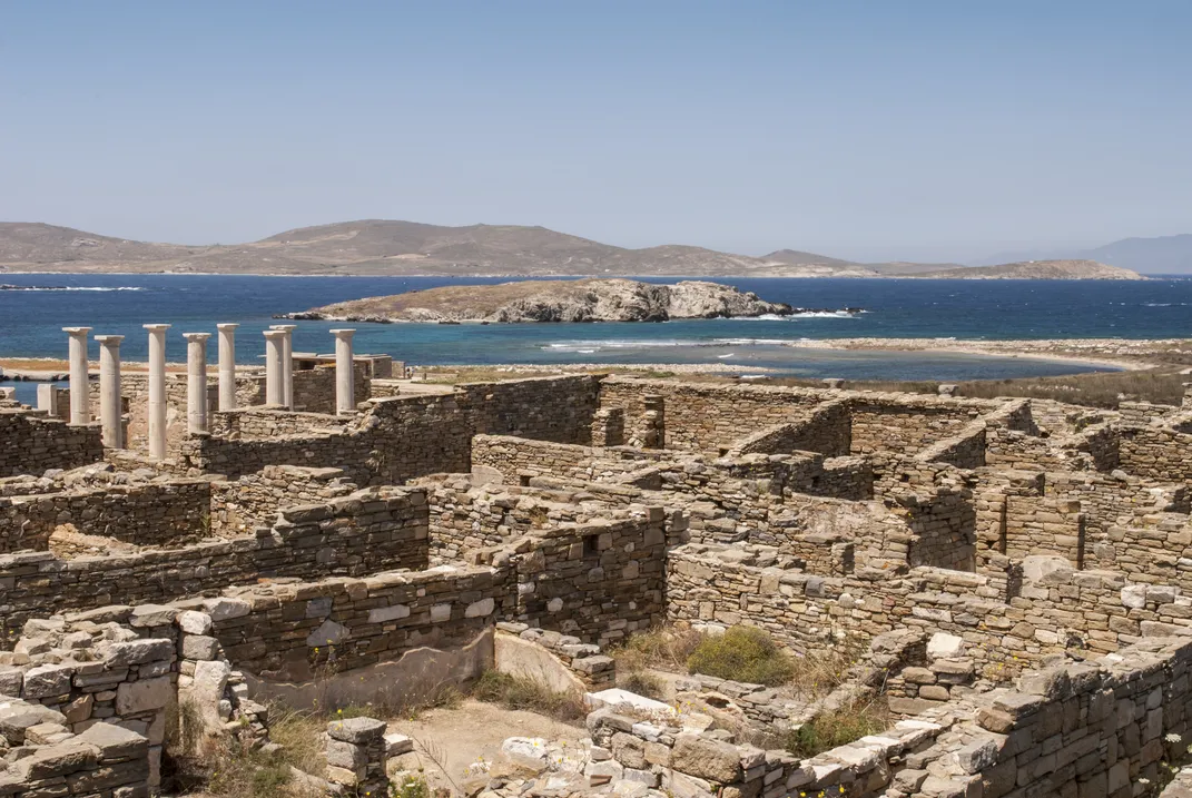 Archaeological site on Delos