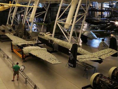 Visitors to the National Air and Space Museum’s Steven F. Udvar-Hazy Center can see the restored Heinkel He 219—unassembled, but still awe-inspiring.