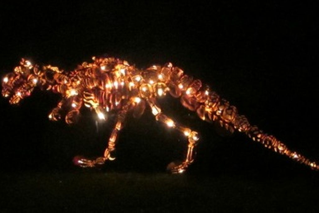 Pumpkin Tyrannosaurus at the Great Jack O' Lantern Blaze