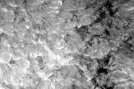 Desert kites, stone structures used for hunting, discovered in the U2 images.