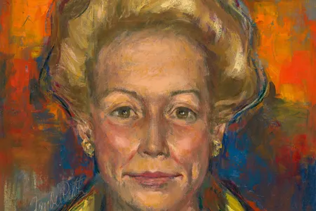 At the Smithsonian's National Portrait Gallery, the story of the Watergate whistleblower Martha Mitchell (detail, oil on canvas,&nbsp;Jan De Ruth, 1970) from Pine Bluff, Arkansas&mdash;who pundits dubbed the "Mouth of the South"&mdash;is revisited in a new exhibition, "Watergate: Portraiture and Intrigue."