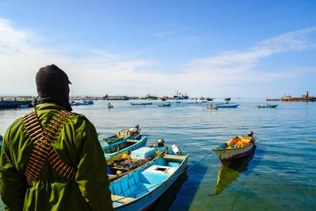 Several armed guards accompanied Luiz Rocha and his colleagues throughout their work in Somaliland.