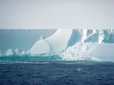 The face of Antarctica’s Ross Ice Shelf