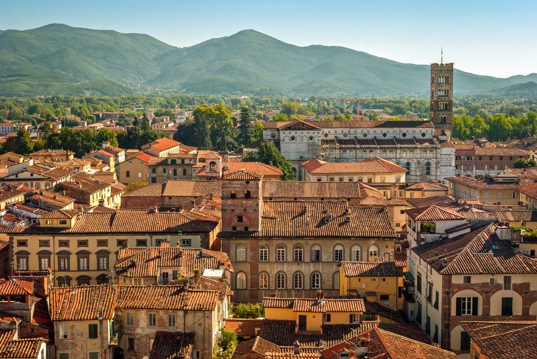 The medieval town of Lucca