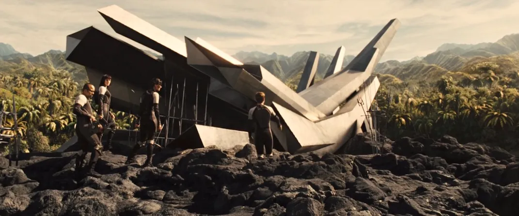 The Cornucopia used during the 75th Hunger Games. Still from Catching Fire. 