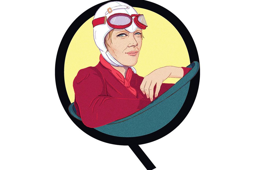 Amelia Earhart Illustration