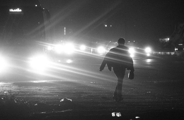 Night on the road thumbnail