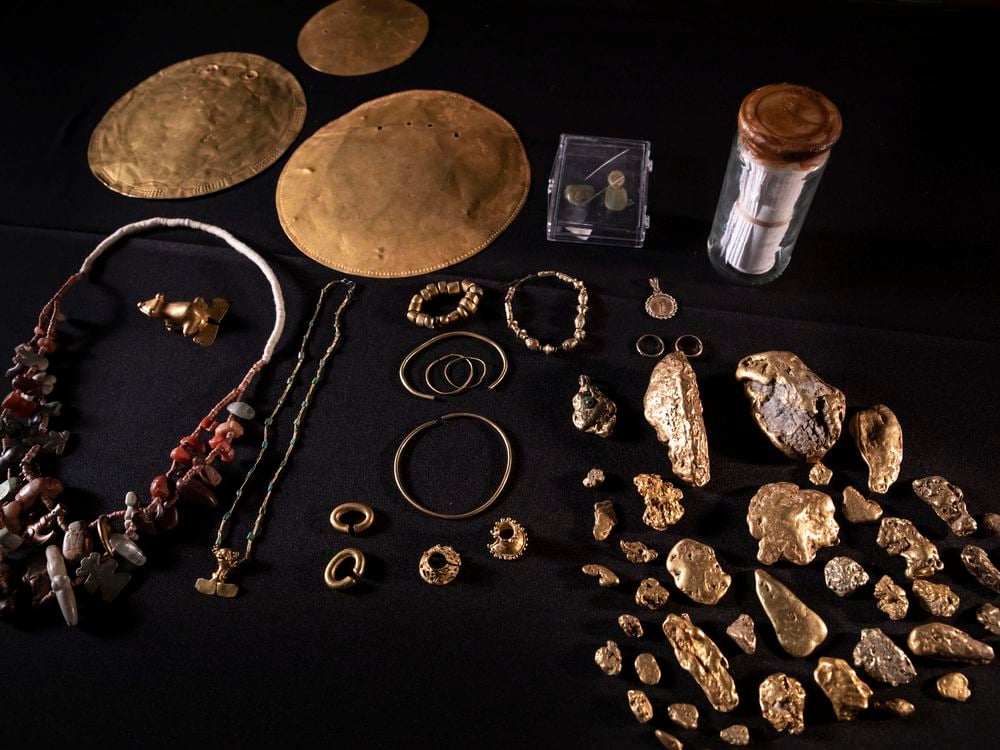 Pieces of Forrest Fenn's treasure