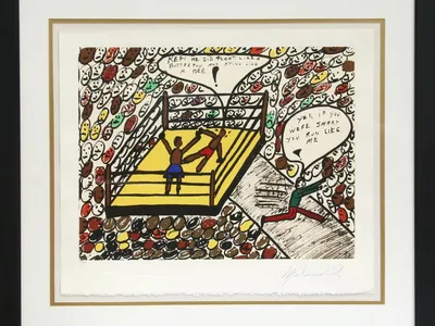 "Sting Like a Bee"
Muhammad Ali, 1979
Serigraph