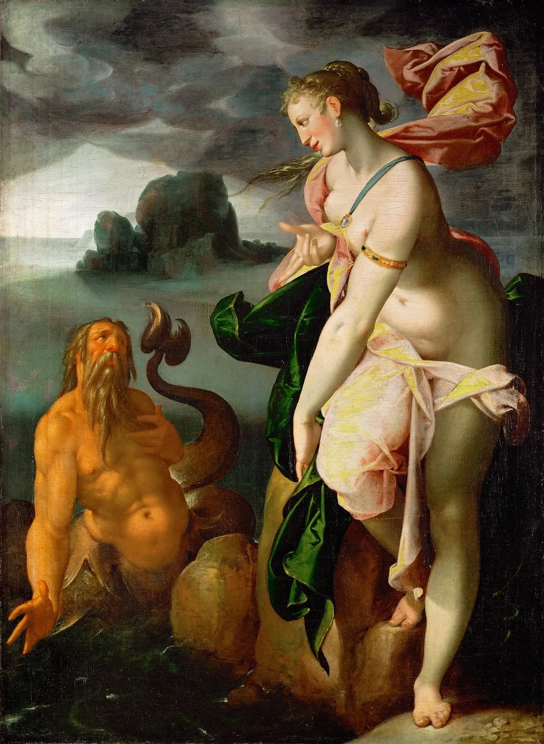 Bartholomeus Spranger's 1581 painting of Glaucus and Scylla