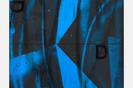 Black Dada (D/D), Adam Pendleton, silkscreen ink and black gesso on canvas, 2024